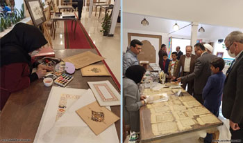 گزارش تصویری از همایش خوشنویسی مشق نور در شهرستان آران و بیدگل همراه با بزرگداشت روز ملی خلیج فارس