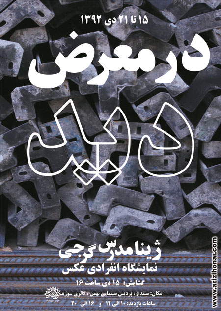 آثارهنرمندان ایران/عزیزی هنر/نمایشگاه آثار عکاسی هنرمند ارجمند ژینا مدرس گرجی در سنندج