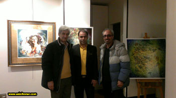 گزارش تصویری از نمایشگاه نگاره های نخبه هنری کشور آقای علیرضا بهدانی در نگارخانه آیریک در تهران بهمن ماه 1394 