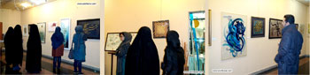 گزارش جامع و مصور از نمایشگاه آثار برگزیده اولین جشنواره نقاشیخط "صلوات" در فرهنگسرای گلستان اسفند 1394