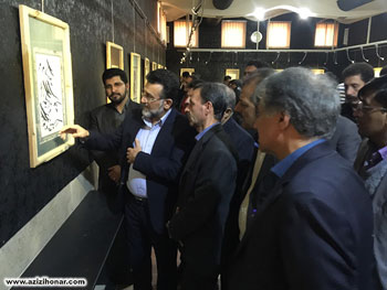 گزارش مصور از نمایشگاه آثار خوشنویسی استاد رضا زدوار در سیرجان