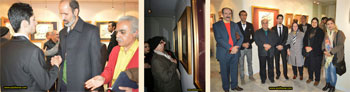 تصاویری از مراسم افتتاحیه نمایشگاه آثار خوشنویسی آقای بهادر پگاه با عنوان « غبار تا کتیبه » در گالری ایده پارسی با حضور پر شور و با شکوه اساتید هنر خوشنویسی کشور 