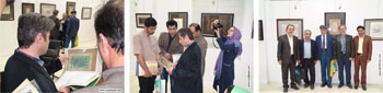 گزارش تصویری از مراسم افتتاح نمایشگاه آثار خوشنویسی استادان عباس و رضا ولیزاده با عنوان عروة الوثقی در فرهنگسرای بهاران ، اسفند ماه 1394