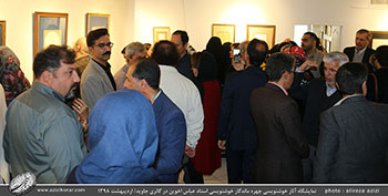 گزارش تصویری از نمایشگاه آثار خوشنویسی دیده نشده و جدید چهره ماندگار خوشنویسی استاد عباس اخوین در گالری جاوید-اردیبهشت1398