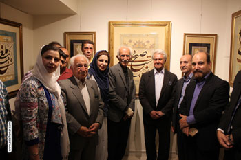 بخش اول تصاویر مراسم افتتاحیه نمایشگاه آثار خوشنویسی استاد جواد بختیاری با عنوان مسند مستانگی