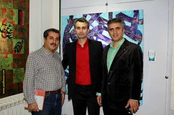 گزارش تصویری از افتتتاحیه ی نمایشگاه نقاشیخط گروه آرشید با عنوان سلوک رنگ و خط در گالری برسام ، مهرماه1395 