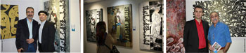 گزارش تصویری از افتتتاحیه ی نمایشگاه نقاشیخط گروه آرشید با عنوان سلوک رنگ و خط در گالری برسام ، مهرماه1395 