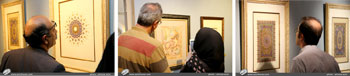 گزارش تصویری از نمایشگاه نگارگری، گل و مرغ و تذهیب استاد محمد مرادی و خانواده با عنوان چشمه خورشید در گالری شکوه تهران