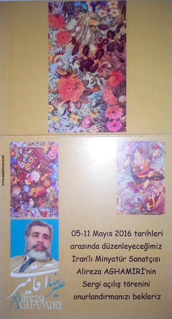 نمایشگاه آثار نگارگری استاد علیرضا آقامیری و هنرجویان در شهر آنکارا کشور ترکیه