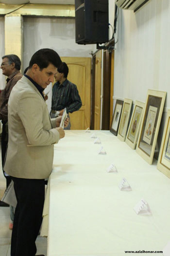 گزارش تصویری از نمایشگاه آثار هنرهای تجسمی آموزشگاه هنری میرعماد داراب