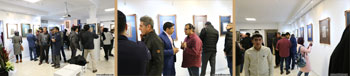 گزارش تصویری از نمایشگاه آثار خوشنویسی اساتید سید محمد فاتح سیدنطنزی و علی خیری حبیب آبادی با عنوان از صفای نستعلیق تا بهار شکسته در اصفهان