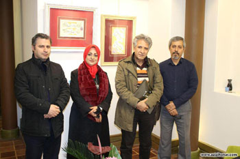 گزارش تصویری از نمایشگاه آثار خوشنویسی استاد ازهار شرکاء در نگارخانه آرتی نو