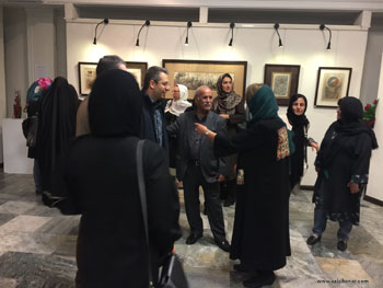 گزارش مصور از نمایشگاه آثار خوشنویسی هنرمند ارجمند افتخارسادات صوف باف در موزه رضا عباسی