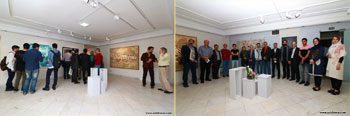 گزارش تصویری از نمایشگاه گروهی آثار نقاشیخط جمعی از هنرمندان به مناسبت گرامیداشت روز عطار نیشابوری در گالری برسام