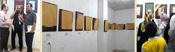 نمایشگاه خوشنویسی قاف قند در نگارخانه آفاق شهرستان جم-بوشهر