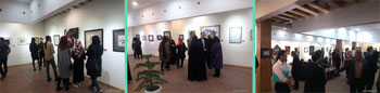 گزارش تصویری از نمایشگاه خوشنویسی و نقاشیخط اساتید و هنرمندان بسیجی با عنوان نی ناله در نگارخانه رسول مهر