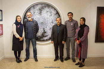 گزارش تصویری از نمایشگاه خط نقاشی استاد احمد محمدپور با عنوان سی در چهل در نگارخانه بهنام دهش پور
