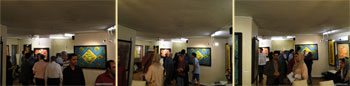 گزارش مصور از نمایشگاه نقاشیخط هنرمند ارجمند رسول دشتی با عنوان کرشمه رنگ در نگارخانه ترانه باران