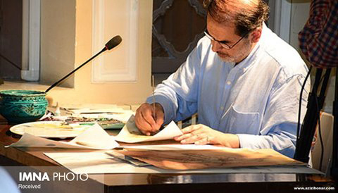 گزارش خبرگزاری ایمنا از افتتاح نمایشگاه آثار نگارگری استاد رضا بدرالسماء با عنوان نقش نگار در فرهنگسرای کوثر اصفهان نابغه‌ای در میان ما