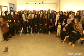 گزارش تصویری از افتتاحیه نمایشگاه آثار استاد لولویی مهر در گالری کلهر شهر رشت