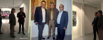 گزارش تصویری از نمایشگاه انفرادی جدیدترین آثار نقاشیخط استاد اسماعیل رشوند در گالری فرشته - آبان1396
