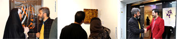 گزارش تصویری ار افتتاحیه نمایشگاه گروهی نقاشیخط نوجامه در نگارخانه هنر ایران