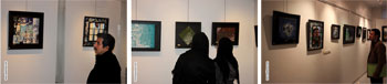 گزارش مصور از نمایشگاه آثار نقاشیخط روی کاشی هنرمند ارجمند الهام شرفی با عنوان رهایی درون در گالری زرنا