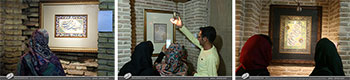 گزارش تصویری از افتتاحیه با شکوه نمایشگاه آثار خوشنویسی علی اصغر رسولی با عنوان غوغای عشقبازان با حضور اساتید صاحب نام خوشنویسی کشور در شهرستان نی ریز-مرداد1398