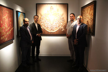 گزارش تصویری از نمایشگاه آثار نقاشیخط هنرمند گرامی روح الله حسین زاده قالهری با عنوان از نقش عشق در گالری مایا کاشان