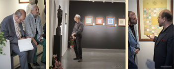 گزارش تصویری از نمایشگاه آثار هنرمندان مهرناز قربانپور و مرضیه ضرابی با عنوان نسخ و نقش در گالری گویا