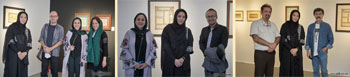 گزارش تصویری از نمایشگاه آثار هنرمندان مهرناز قربانپور و مرضیه ضرابی با عنوان نسخ و نقش در گالری گویا