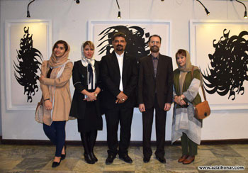 گزارش تصویری از نمایشگاه اثار سیاه مشق استاد میرحیدر موسوی در موزه رضا عباسی تهران
