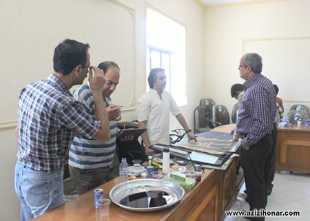 آثارهنرمندان ایران/عزیزی هنر/گزارش مصور از برگزاری کارگاه آموزشی مهرداد دباغیان در شهر بوشهر