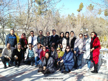 اردوی خوشنویسی جمعی از هنرجویان استاد معین خواه در شیراز
