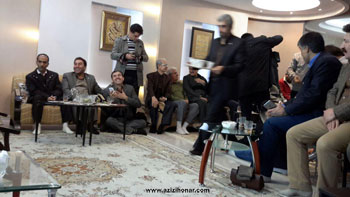 دیدار جمعی از هنرمندان و مسئولان استان کردستان با استاد دکتر فاتح عزت پور 