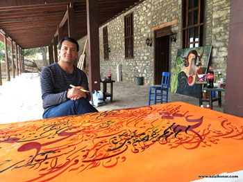 ورکشاپ استاد حسن حسین نژاد در مرکز بین المللی هنر داتچا