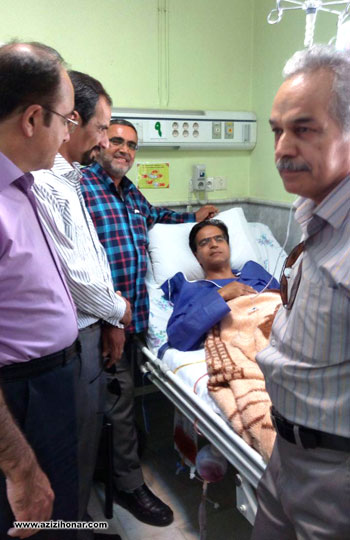 استاد حسین صالحی از اساتید خوشنویسی خراسان رضوی تحت عمل جراحی قرار گرفت