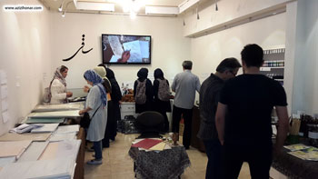  گزارش و عکس هایی از دومین نمایشگاه ابزار خوشنویسی نگارخانه ساقی در تهران ، خرداد ماه 1395 