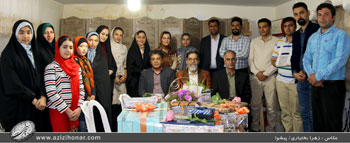 گرامیداشت مقام معلم و تجلیل از زحمات چند ساله علیرضا عزیزی در انجمن خوشنویسان شهرستان پیشوا