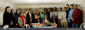 گرامیداشت مقام معلم و تجلیل از زحمات چند ساله علیرضا عزیزی در انجمن خوشنویسان شهرستان پیشوا