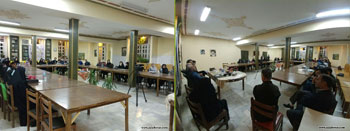 نشست اعضای انجمن خوشنویسان خوانسار با حضور اساتید یدالله کابلی و محمد حیدری به مناسبت هفته خوشنویسی