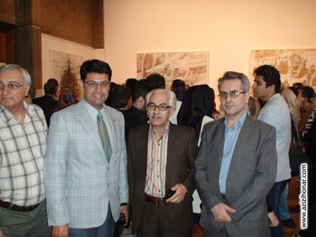 گزارش تصویری از افتتاح نمایشگاه آثار نقاشیخط و خوشنویسی استاد مهدی فلاح با عنوان نغمه قلم در فرهنگسرای نیاوران 