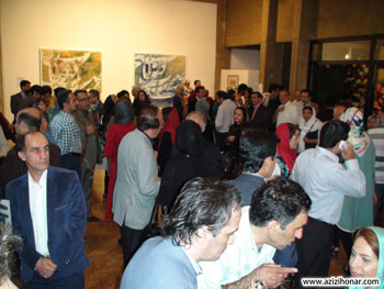 گزارش تصویری از افتتاح نمایشگاه آثار نقاشیخط و خوشنویسی استاد مهدی فلاح با عنوان نغمه قلم در فرهنگسرای نیاوران 