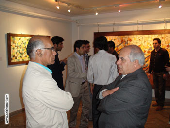 گزارش مصور از نمایشگاه آثار کاشیخط هنرمند گرامی آقای نور الدین کرمی و خانم گل آرا حلبیان در نگارخانه نی 