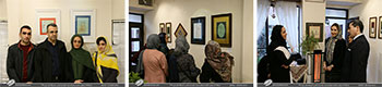 گزارش تصویری از افتتاحیه ی نمایشگاه آثار نستعلیق و شکسته نستعلیق هنرجویان آموزشگاه ساقی با راهنمایی خانم فرشته مقدسی-بهمن 1398